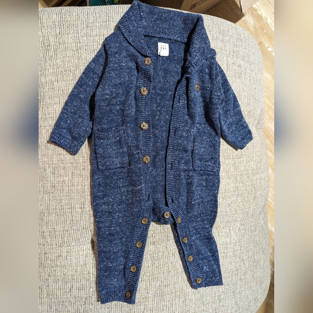 Baby GAP 3-6M Collared Sweater Romper